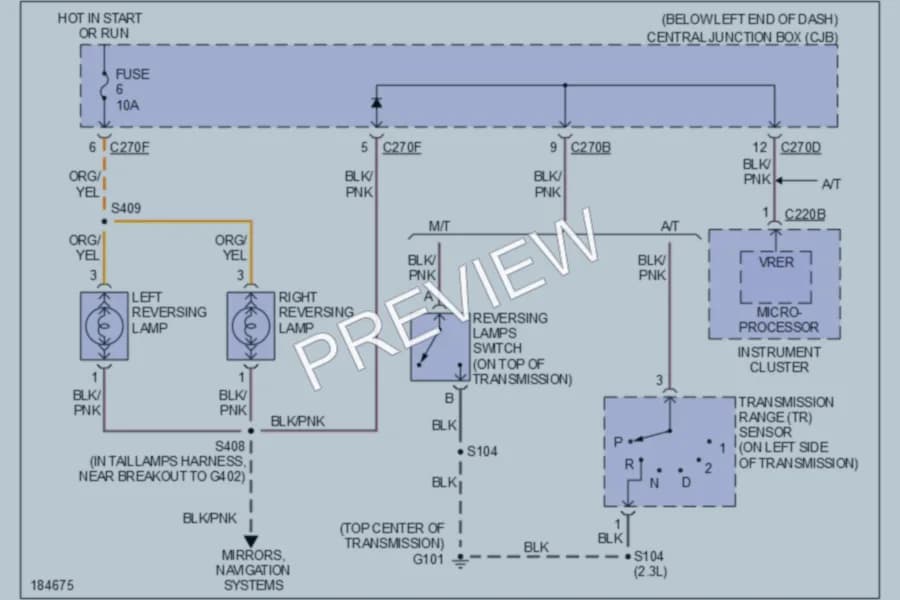 2004 Ford Escape Exterior Lights wiring diagram preview