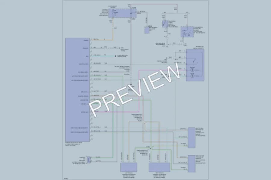 2004 Ford Escape Navigation wiring diagram preview