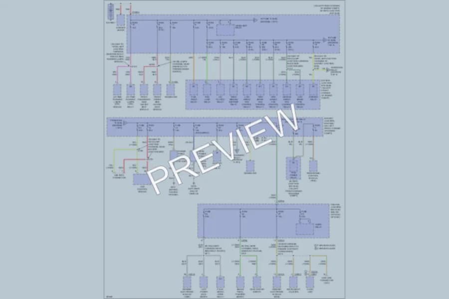 2004 Ford Escape Power Distribution wiring diagram preview