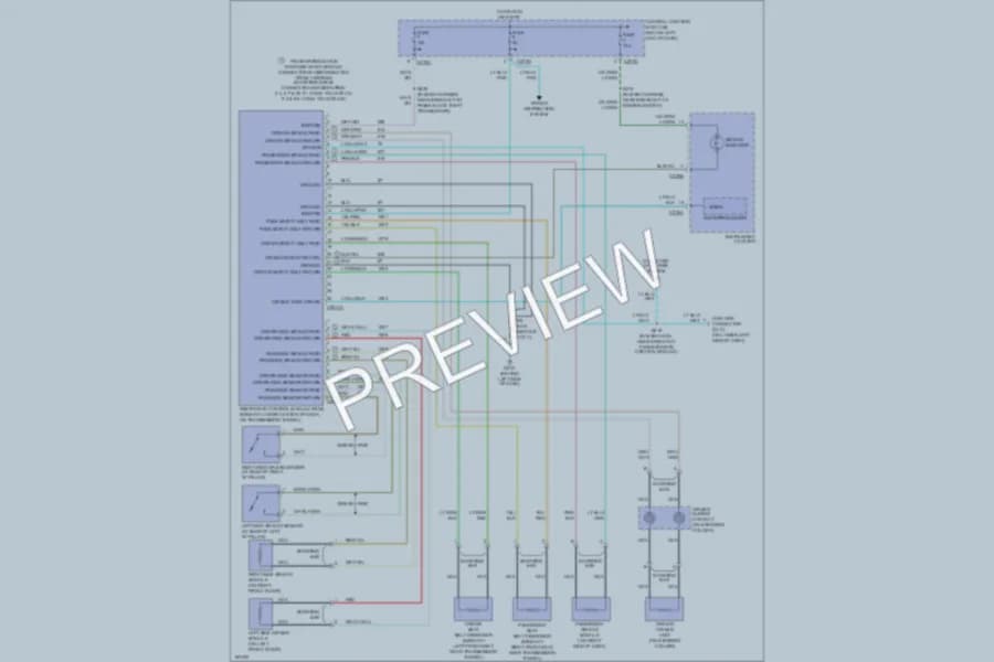 2004 Ford Escape Supplemental Restraints wiring diagram preview