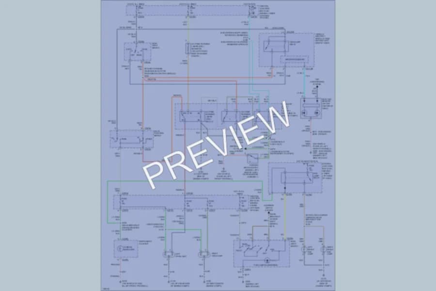 2004 Ford Excursion Headlights wiring diagram preview