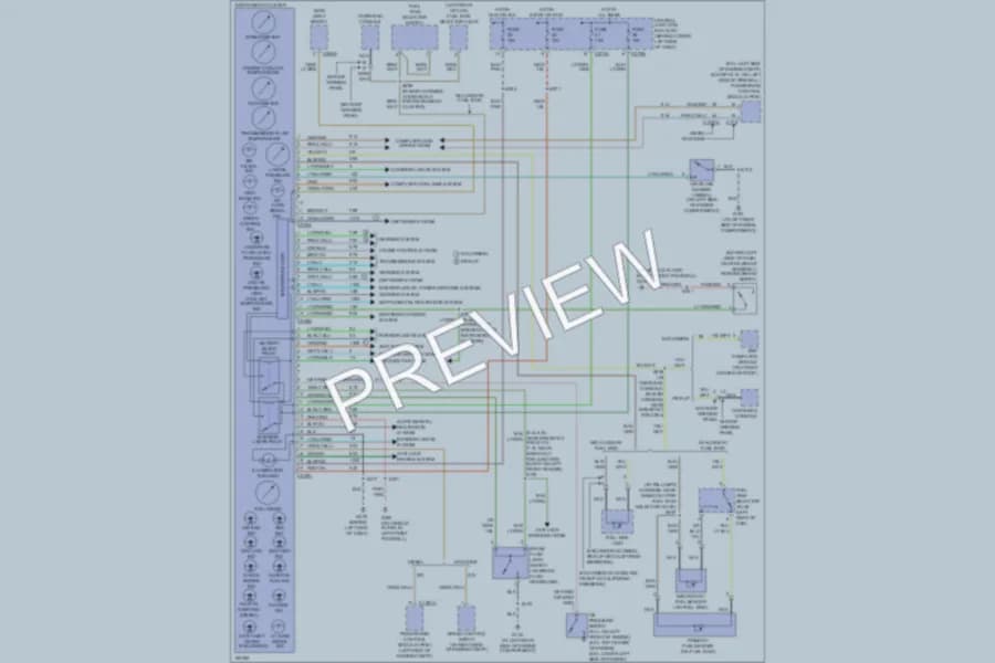 2004 Ford Excursion Instrument Cluster wiring diagram preview