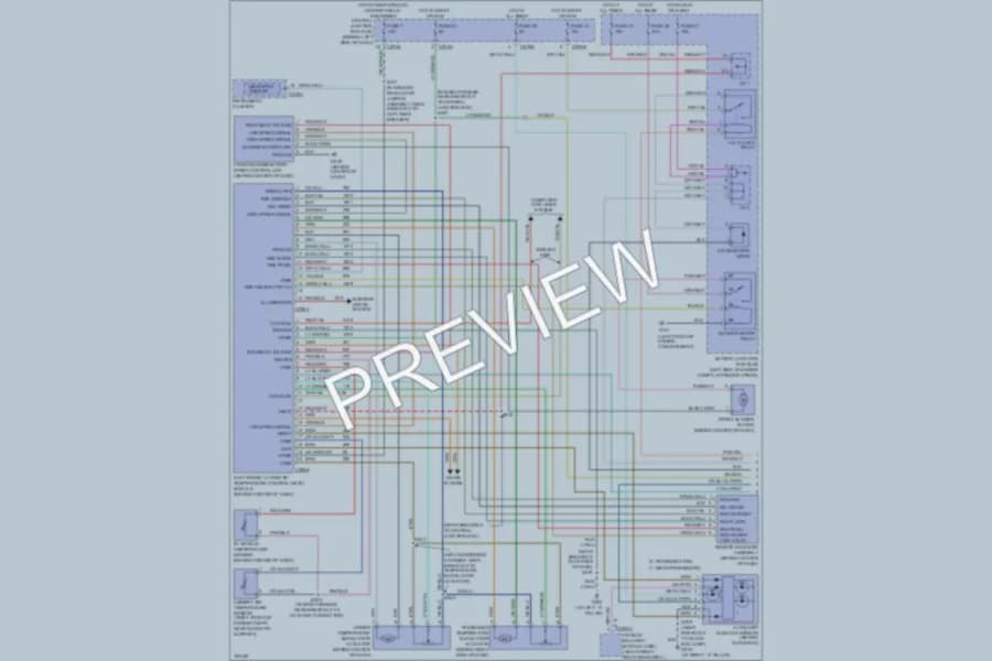 2004 Ford Explorer Air Conditioning wiring diagram preview