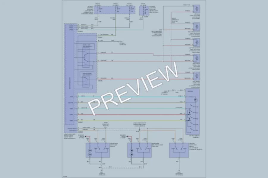 2004 Ford Explorer Power Door Locks wiring diagram preview