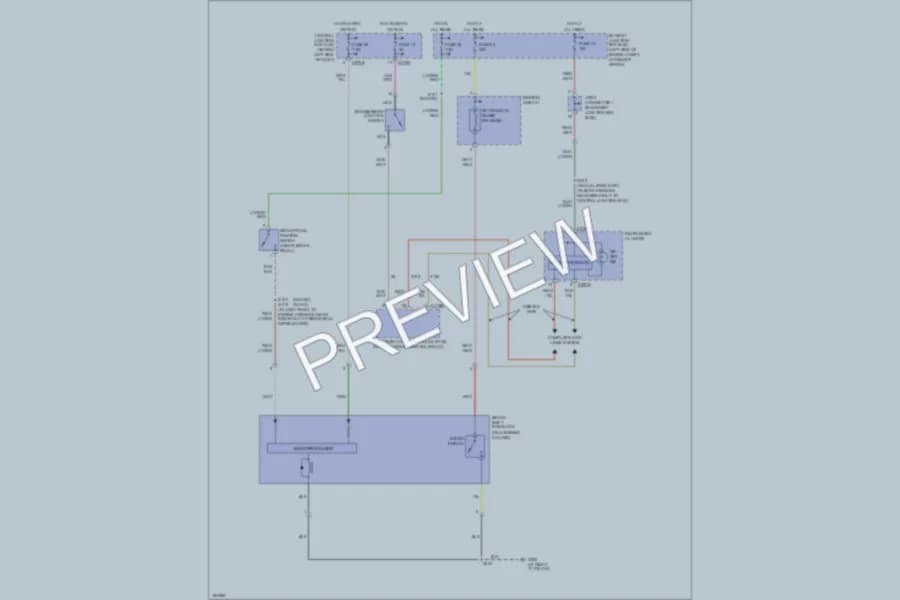 2004 Ford Explorer Shift Interlock wiring diagram preview
