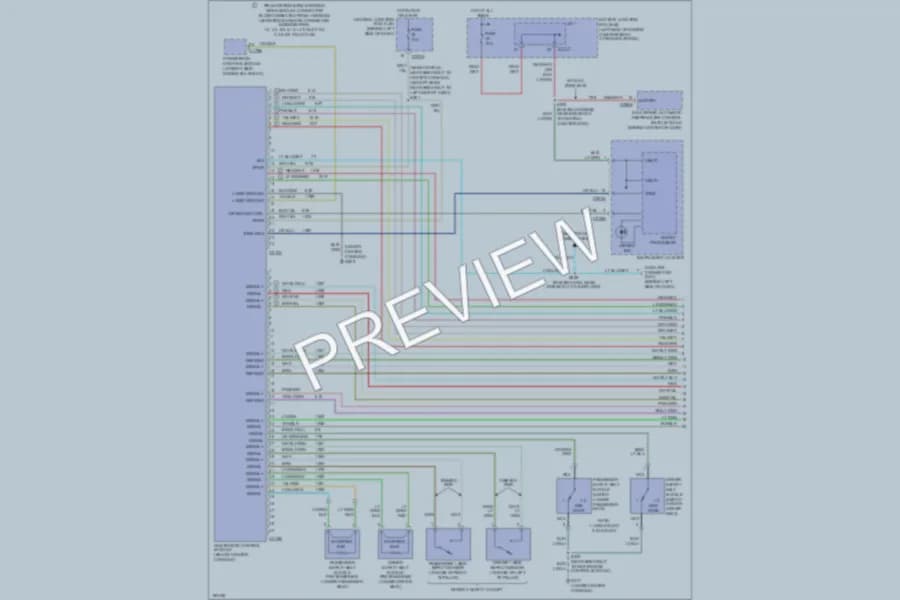 2004 Ford Explorer Supplemental Restraints wiring diagram preview