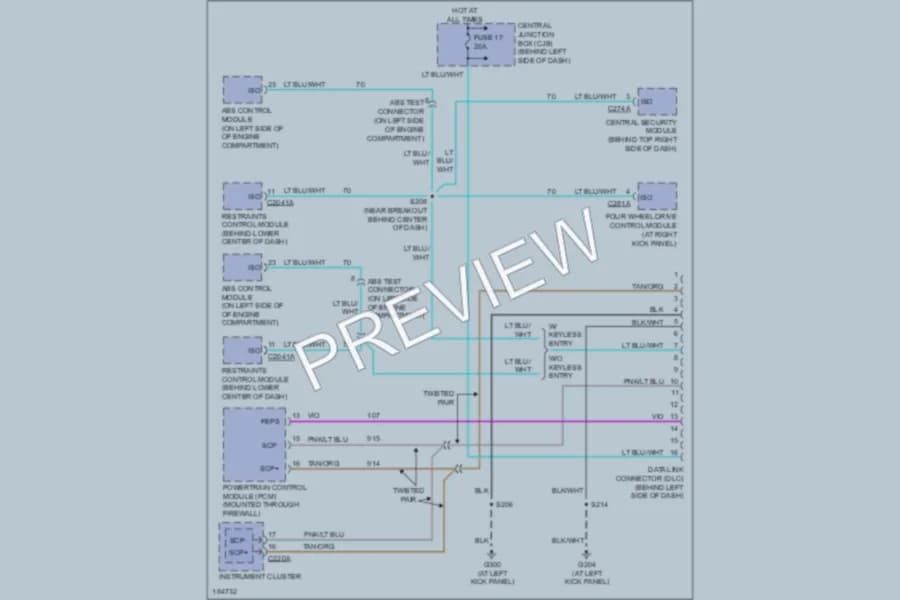 2004 Ford ExplorerSportTrac Computer Data Lines wiring diagram preview