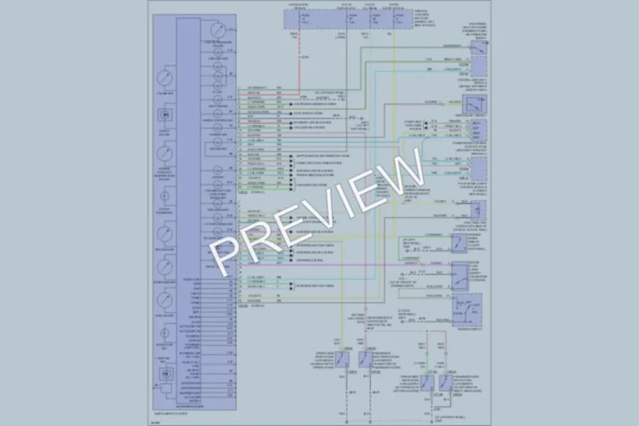 2004 Ford ExplorerSportTrac Instrument Cluster wiring diagram preview
