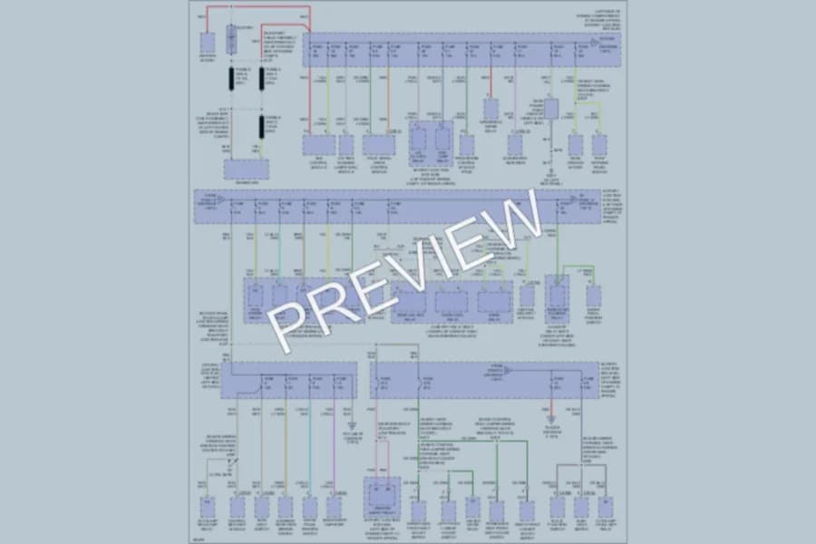 2004 Ford ExplorerSportTrac Power Distribution wiring diagram preview