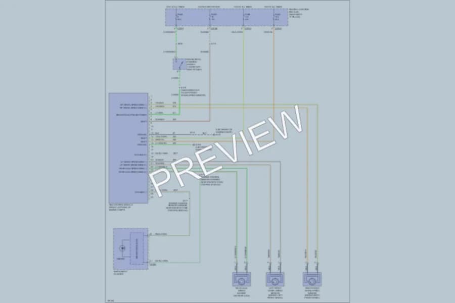 2004 Ford F150 Anti Lock Brakes wiring diagram preview with protected circuit layout
