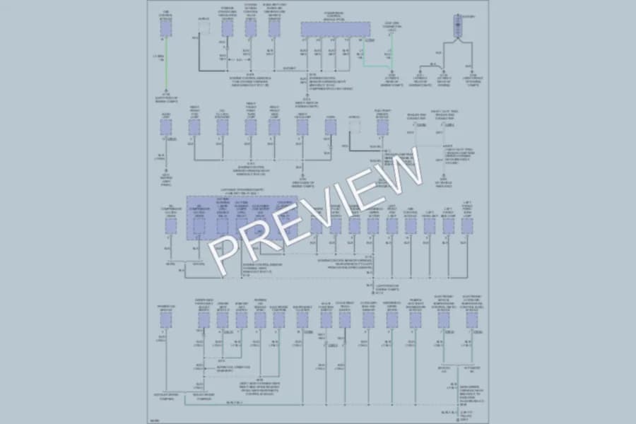 2004 Ford F150 Ground Distribution wiring diagram preview with protected circuit layout