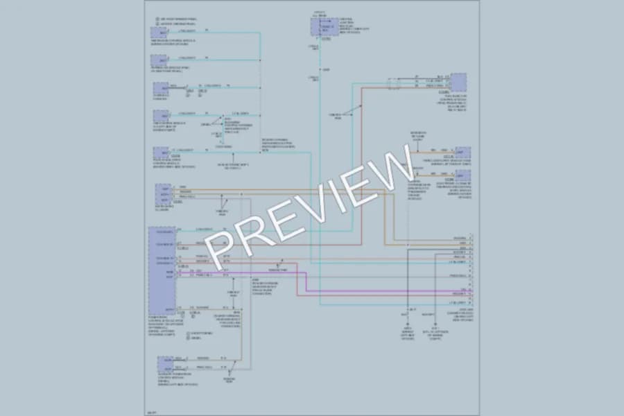 2004 Ford F250 Super Duty Computer Data Lines wiring diagram preview with protected circuit layout