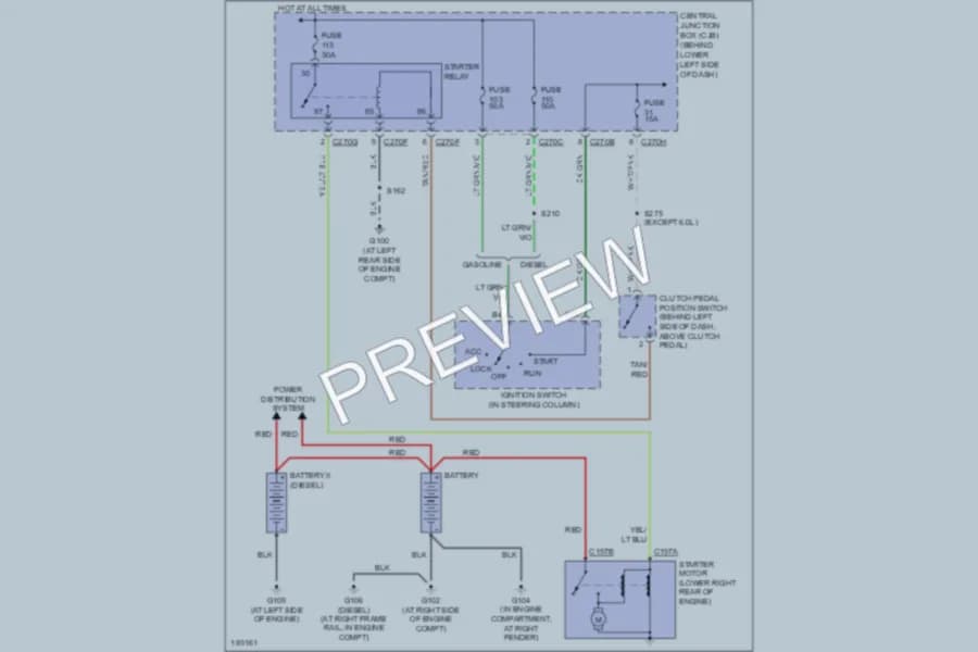 2004 Ford F450ChsCab Starting Charging wiring diagram preview