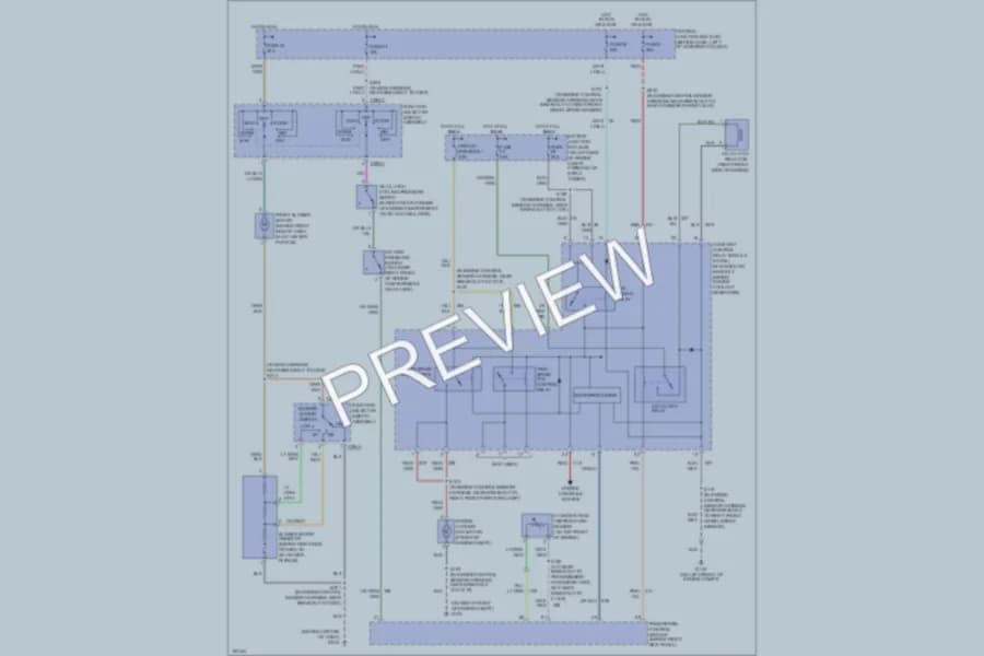 2004 Ford Mustang Air Conditioning wiring diagram preview