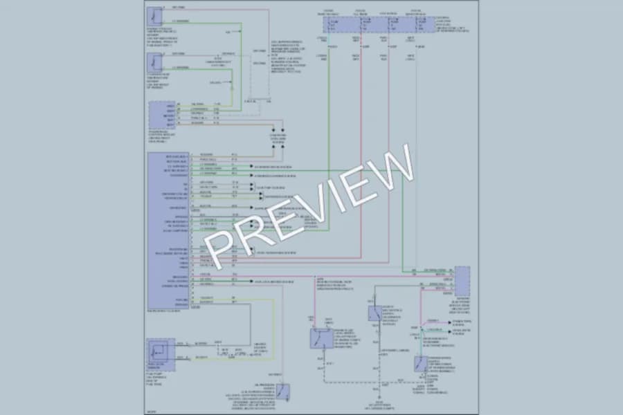 2004 Ford Mustang Instrument Cluster wiring diagram preview