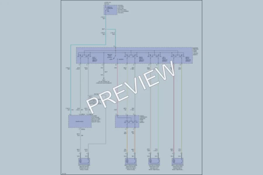 2004 Ford Mustang Power Windows wiring diagram preview