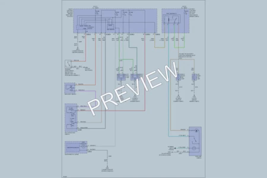 2004 Ford Ranger Headlights wiring diagram preview