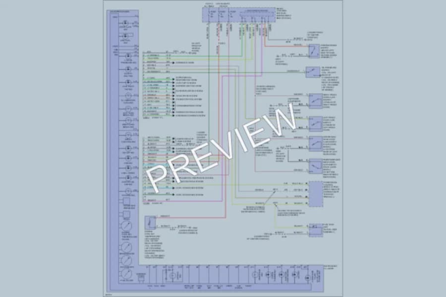 2004 Ford Ranger Instrument Cluster wiring diagram preview