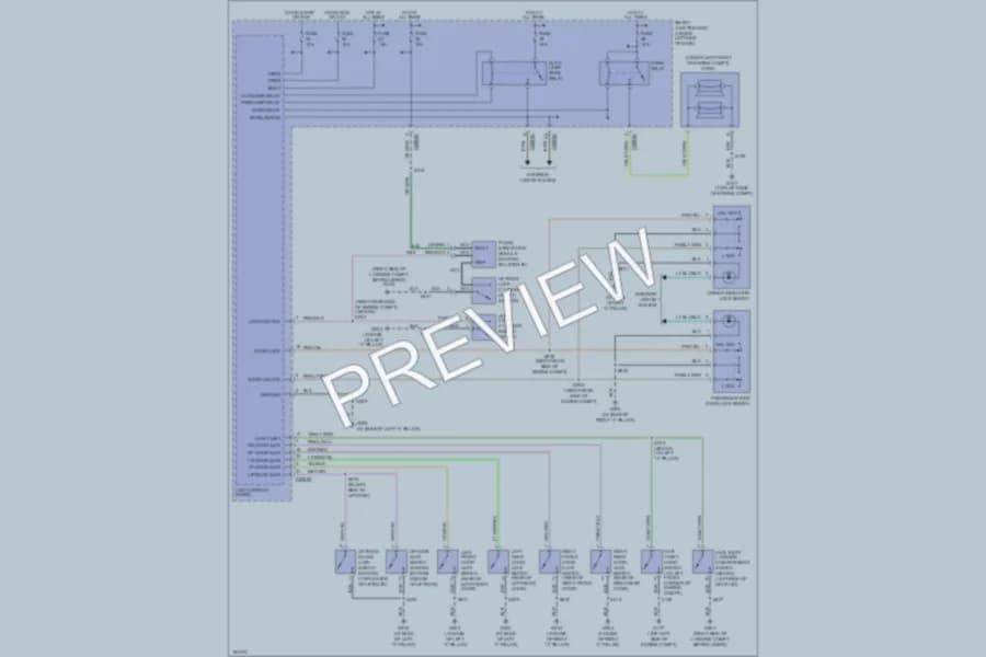 2004 Ford Taurus Anti Theft wiring diagram preview
