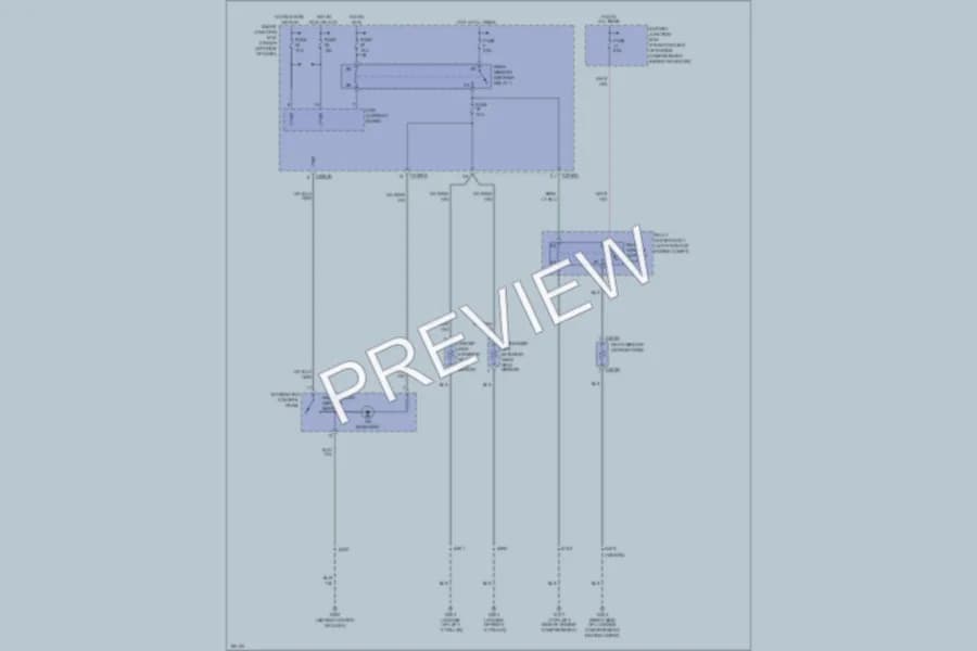 2004 Ford Taurus Defoggers wiring diagram preview