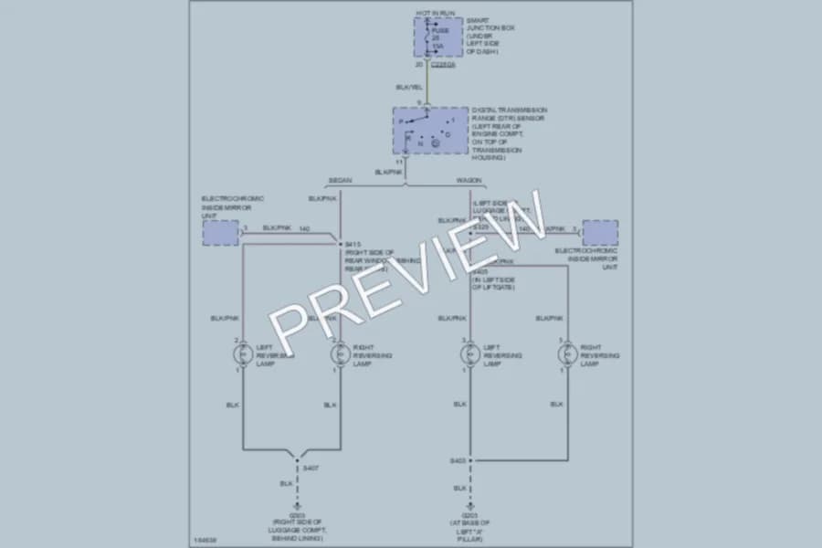 2004 Ford Taurus Exterior Lights wiring diagram preview