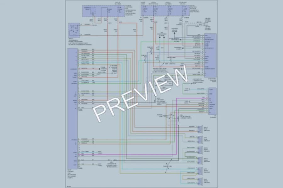 2004 Ford Taurus Radio wiring diagram preview
