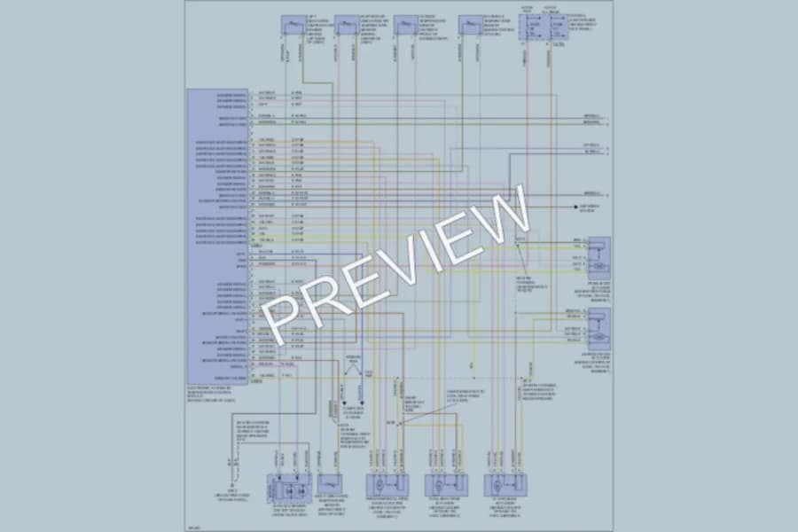 2004 Ford Thunderbird Air Conditioning wiring diagram preview