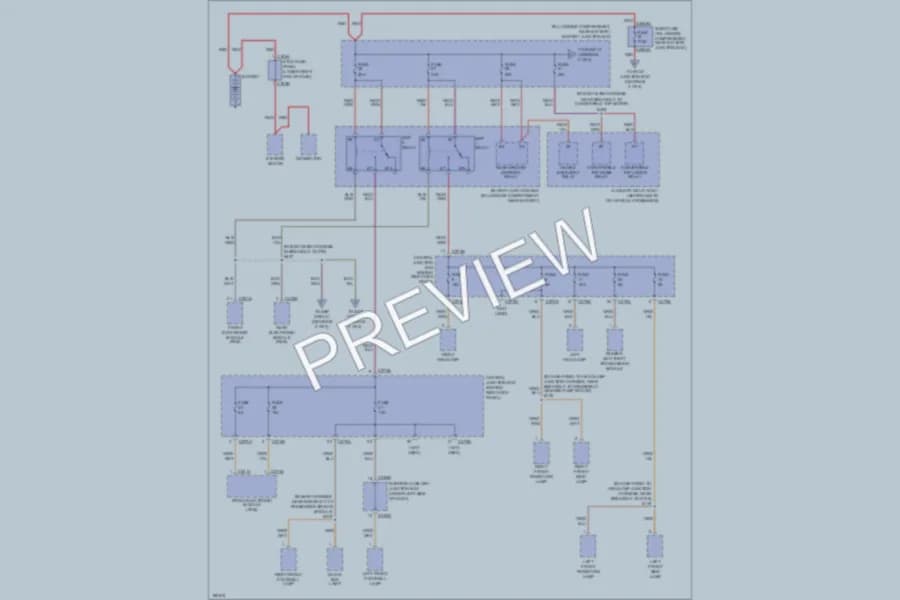 2004 Ford Thunderbird Power Distribution wiring diagram preview