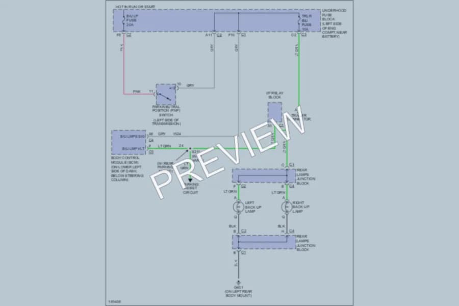 2004 GMC C2500YukonXL Exterior Lights wiring diagram preview