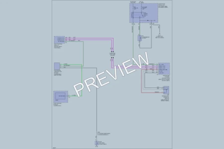 2004 GMC Canyon Air Conditioning wiring diagram preview