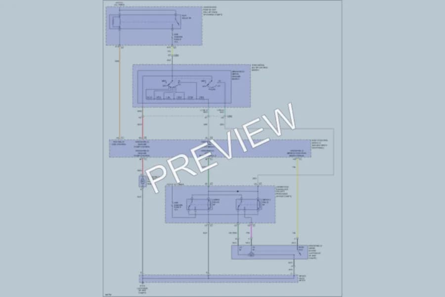 2004 GMC Canyon Wiper Washer wiring diagram preview