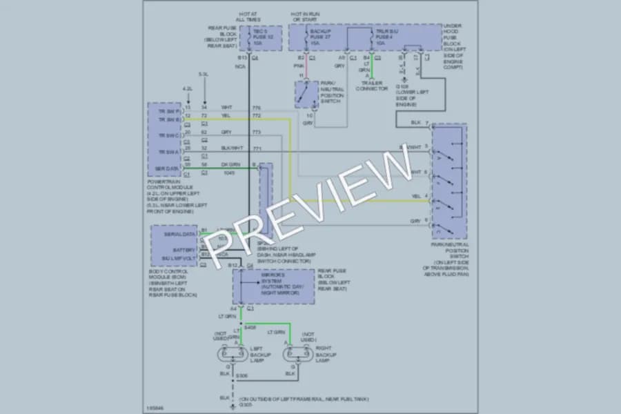 2004 GMC EnvoyXL Exterior Lights wiring diagram preview