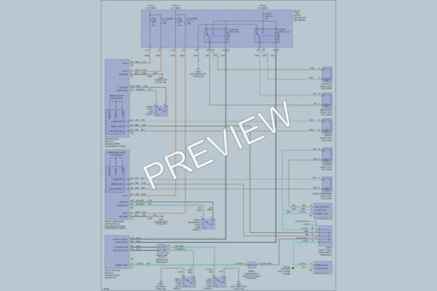 2004 GMC EnvoyXL Power Door Locks wiring diagram preview