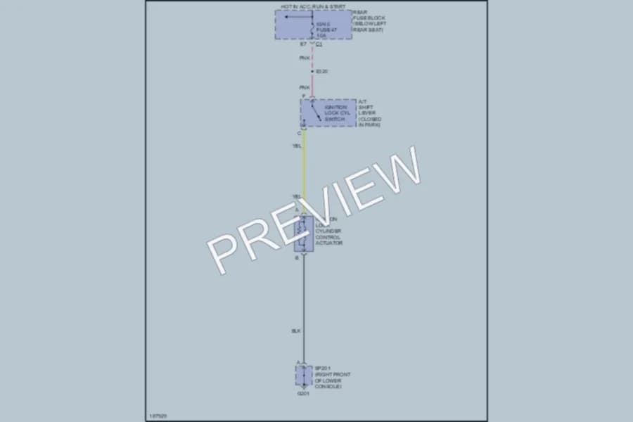 2004 GMC EnvoyXUV Shift Interlock wiring diagram preview