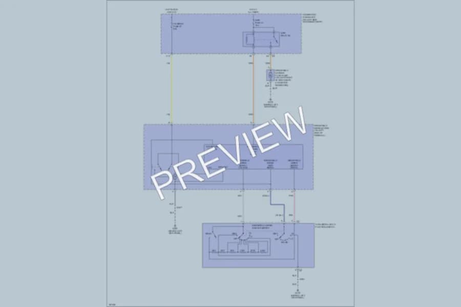 2004 GMC G2500 Wiper Washer wiring diagram preview with protected circuit layout