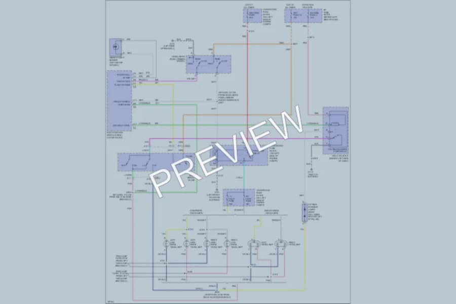 2004 GMC Safari Headlights wiring diagram preview