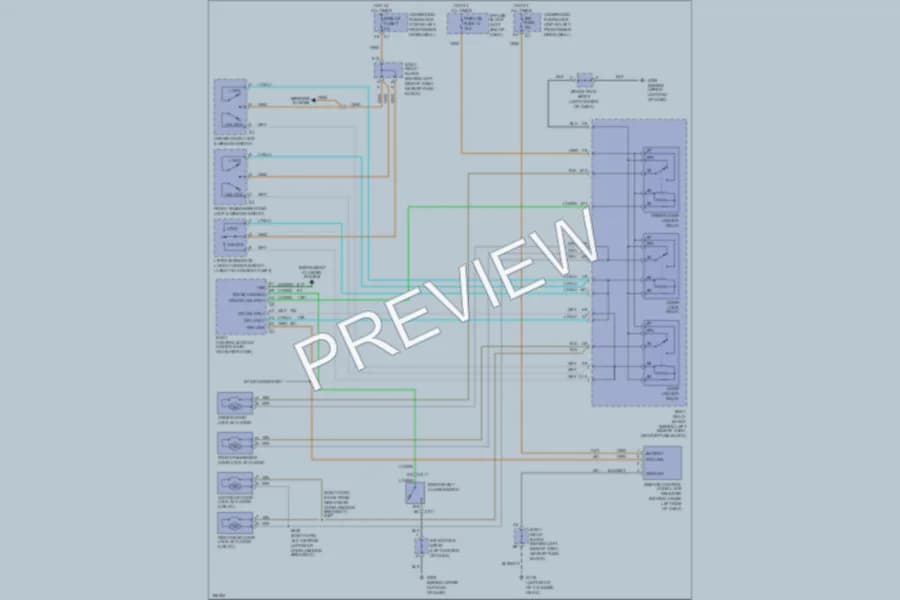 2004 GMC Sonoma Power Door Locks wiring diagram preview