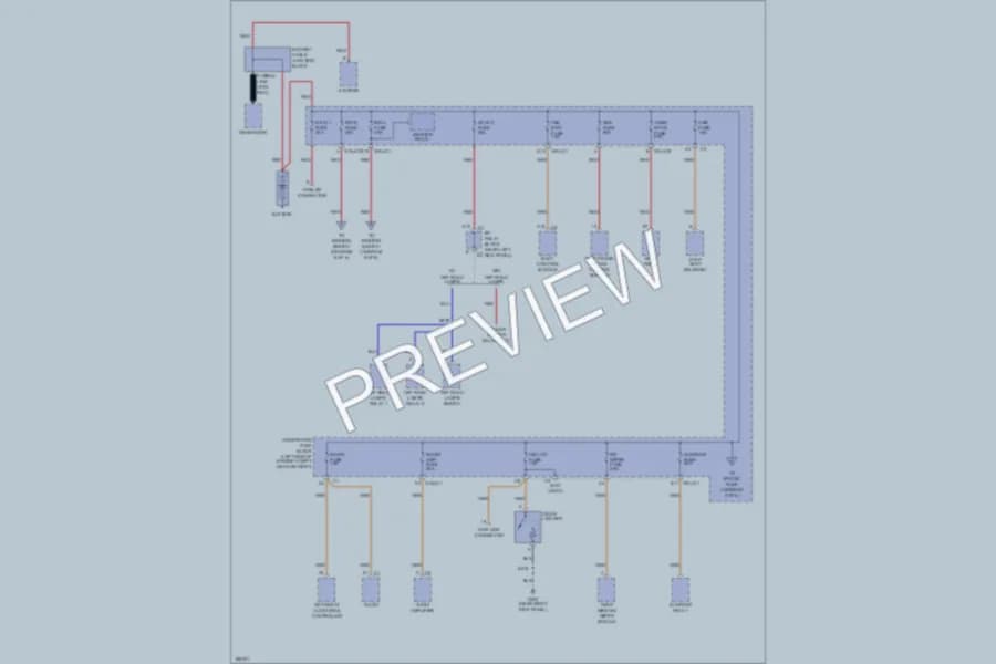 2004 HUMMER H2 Power Distribution wiring diagram preview