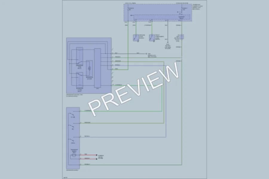 2004 Honda Accord Power Top Sunroof wiring diagram preview