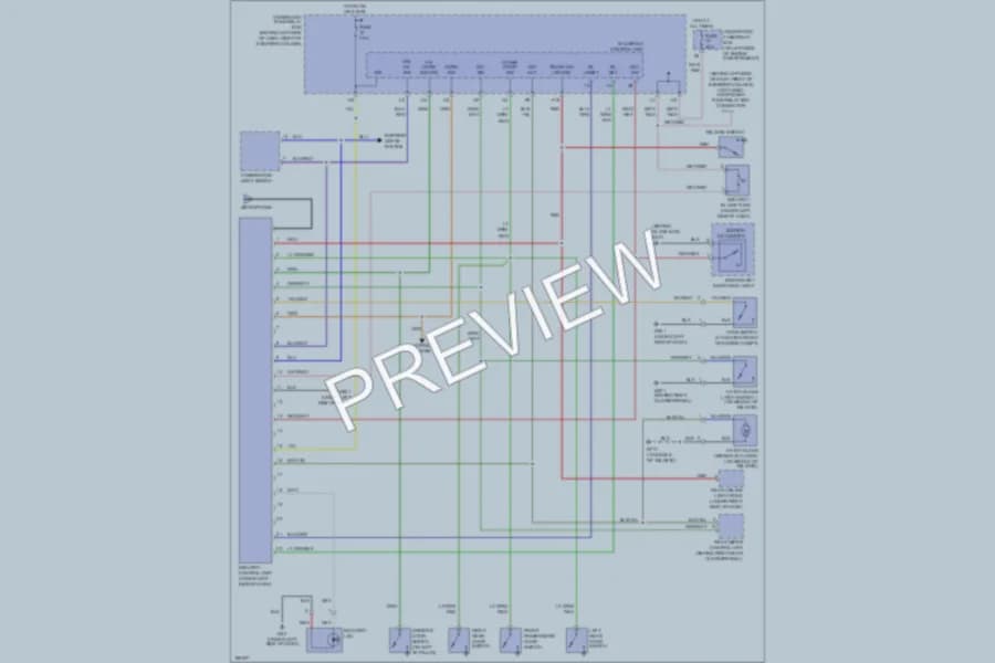 2004 Honda CRV Anti Theft wiring diagram preview