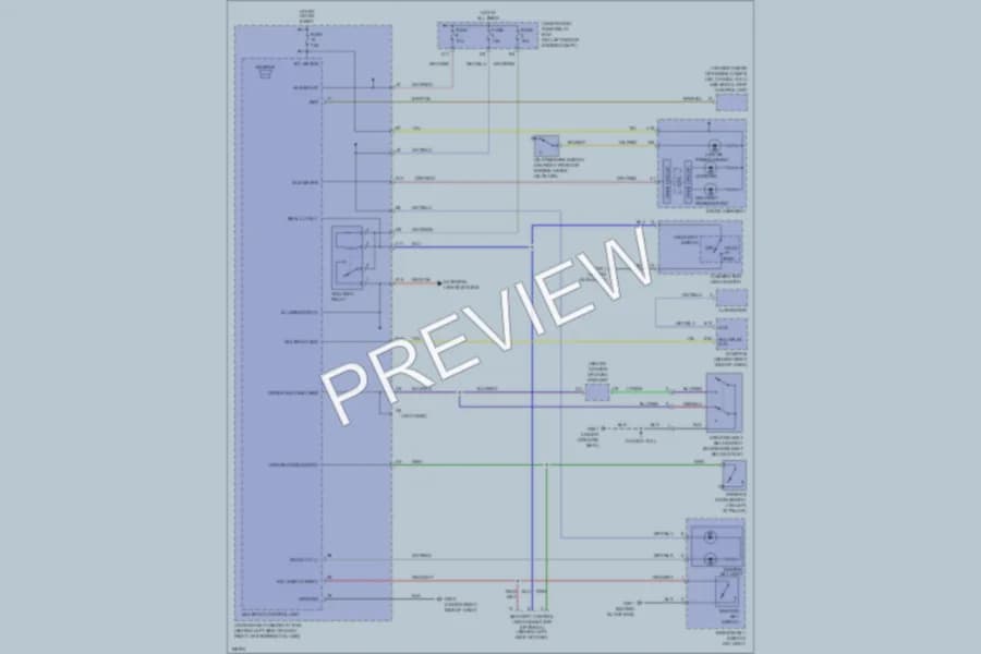 2004 Honda CRV Warning Systems wiring diagram preview