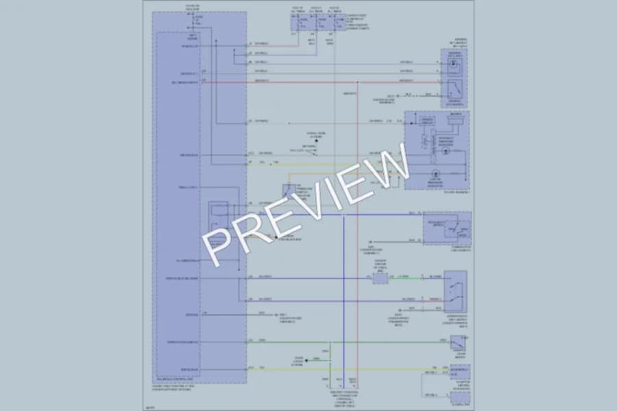 2004 Honda Civic Warning Systems wiring diagram preview