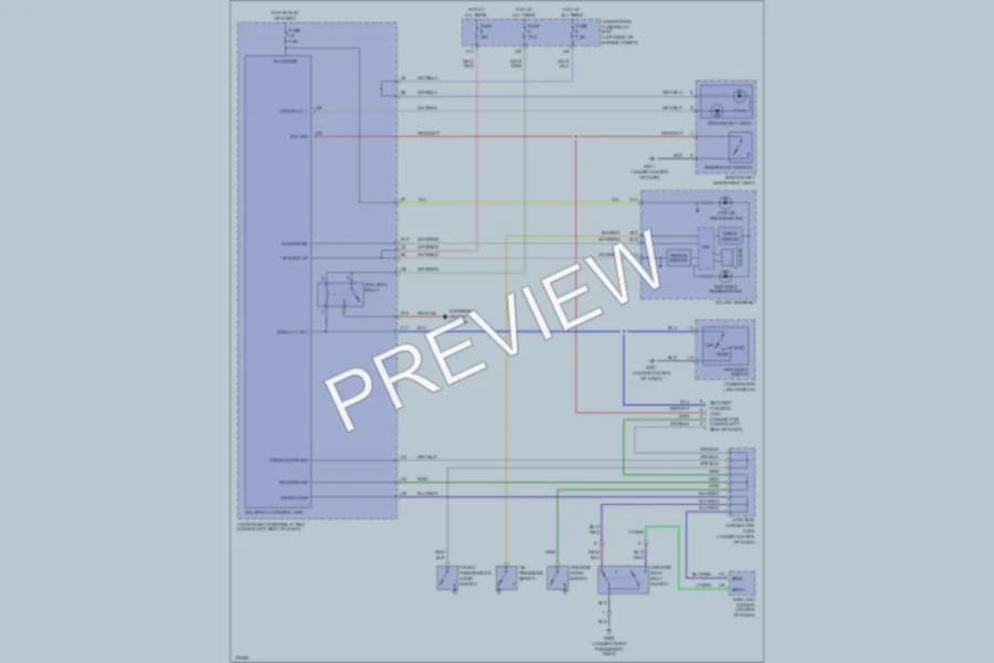 2004 Honda Element Warning Systems wiring diagram preview