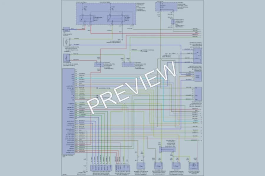 2004 Honda Odyssey Air Conditioning wiring diagram preview