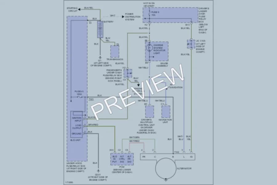 2004 Honda Odyssey Starting Charging wiring diagram preview