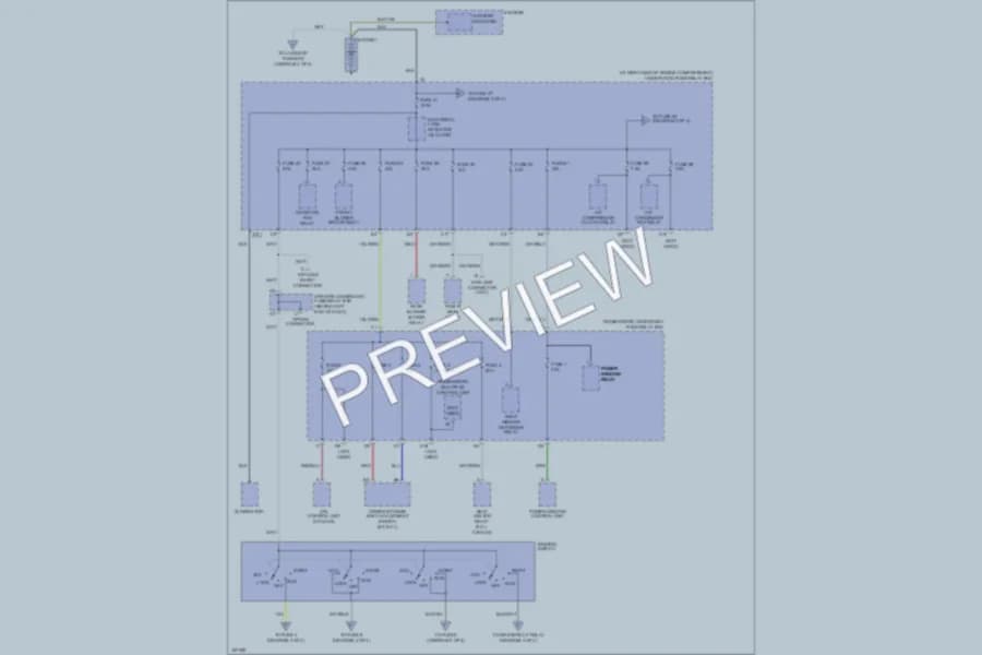 2004 Honda Pilot Power Distribution wiring diagram preview