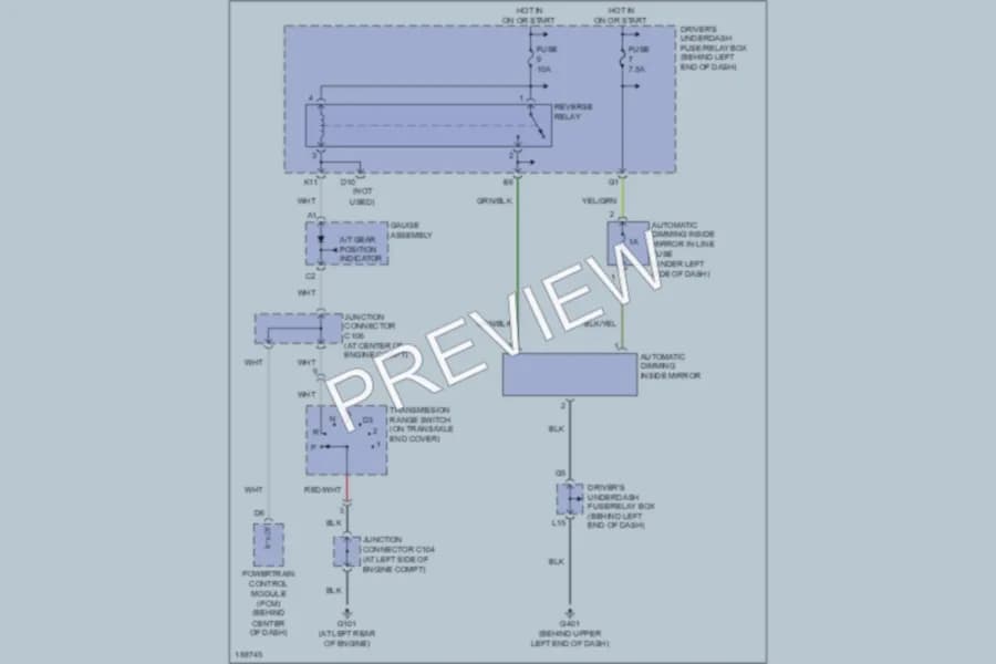2004 Honda Pilot Power Mirrors wiring diagram preview