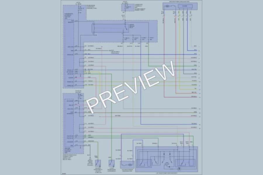 2004 Honda Pilot Power Windows wiring diagram preview