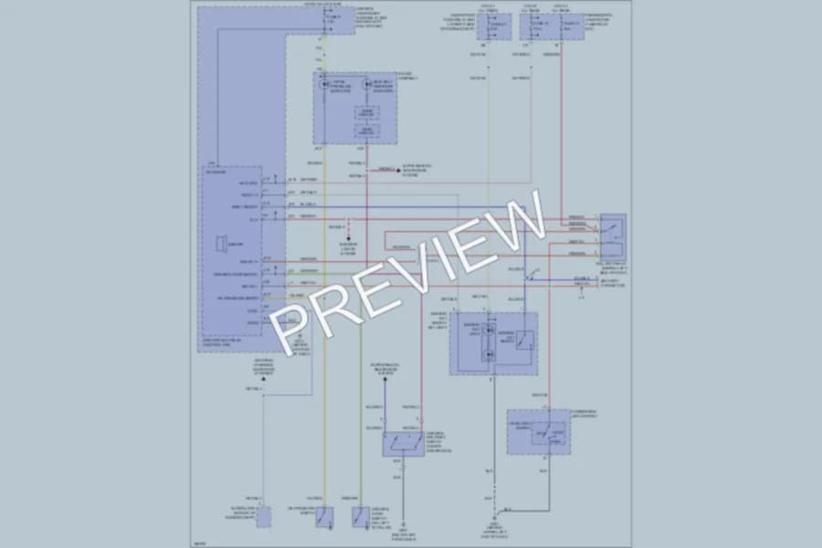 2004 Honda Pilot Warning Systems wiring diagram preview