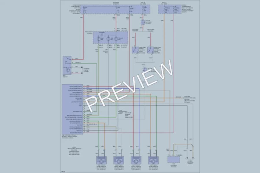 2004 Hyundai Elantra Anti Lock Brakes wiring diagram preview